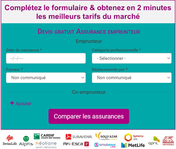comparateur assurance pret immobilier