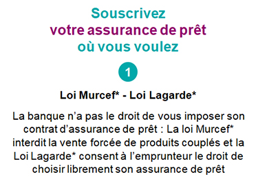 assurance de prêt loi murcef et loi lagarde