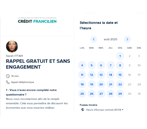 credit francilien rdv