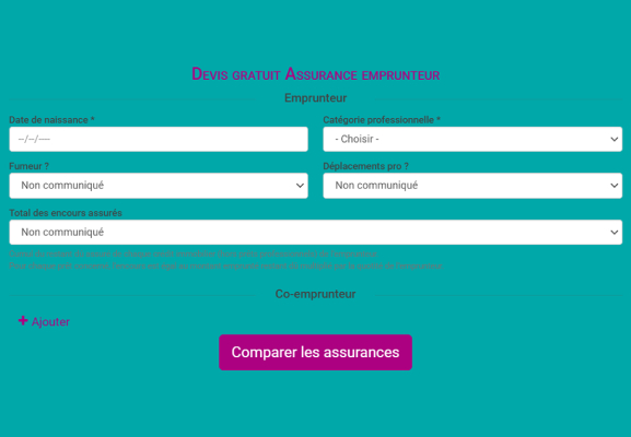 comparateur assurance de prêts