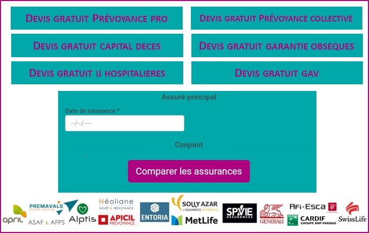 devis comparateur assurance prévoyance