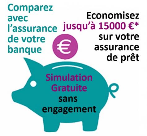 Simulateur d'économies d'assurance de prêt : Economisez jusqu’à 50%* !